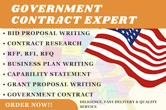 research government contract, write winning bid proposals, response to rfp, rfq