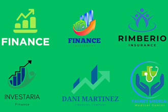 do finance marketing insurance financial logo for business or brand