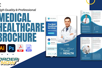 professional business medical flyer brochure and dl flyer design