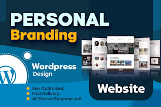 design a personal branding and company portfolio website