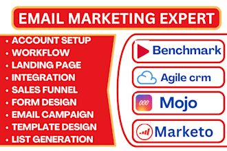 setup benchmark automation agile crm mojo workflow marketo bulk email marketing
