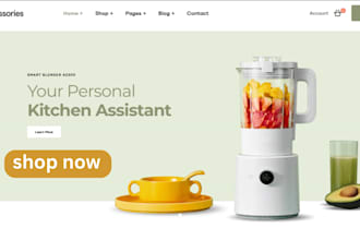 design home appliance shopify store kitchen appliances website electronic gadget