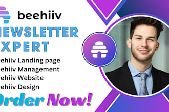 set up your beehiiv account design newsletter template beehiiv landing page