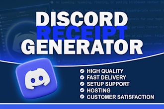 create a discord receipt generator