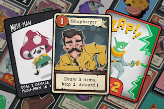 create illustration and artwork for your card or board game