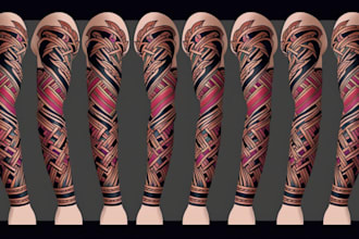 create custom tattoo design, tattoo sleeve