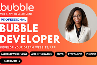 bubble mvp bubble io website build bubble app bubble developer