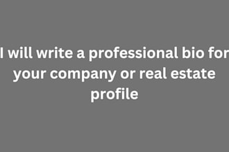 do company bio, about me, about us, company profile