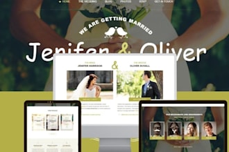 create wedding invitation website wedding event landing page