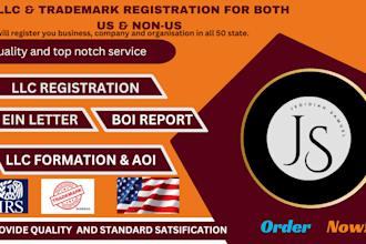 register your USA llc in delaware, wyoming, or massachusetts, ein and full set