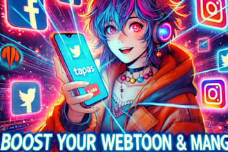 organically promote your webtoon, tapas and manga, webnovel