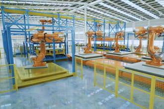 do 3d cgi factory interior, 3d warehouse, 3d storage facility