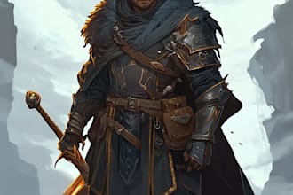 design character drawings for dnd fanart