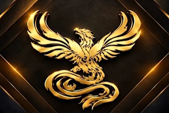 design a 3d gold logo in 2 hours