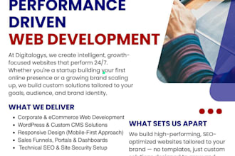 wordpress business website, blogger website and ecommerce