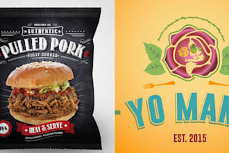 redesign restaurant, pizza, bbq logo food truck design