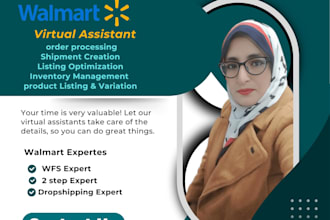 be your expert walmart 2 step dropshipping wfs wholesale virtual assistant