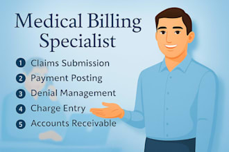 handle medical billing, claims processing, and insurance verification