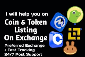 fast list token listing coin listing on coinmarketcap coingecko top exchange