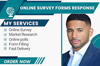 get over 1000 audience to fill online survey forms and polls or questionnaire