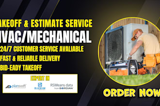 do accurate hvac and mechanical material take off and cost estimate