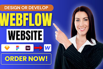develop or design webflow website, figma to webflow, webflow expert