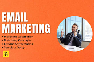 complete the design of a mailchimp email template in 8 hours