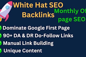 build high quality offpage SEO backlinks with white hat dofollow links