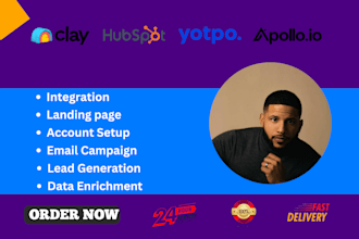 clay clay com hubspot crm apollo io hubspot automation yotpo sms instantly ai