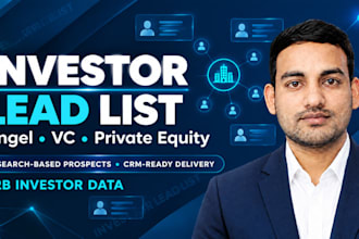 build an investor leads list for startup funding