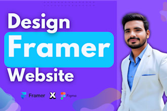 create responsive framer website, figma to framer or saas landing page