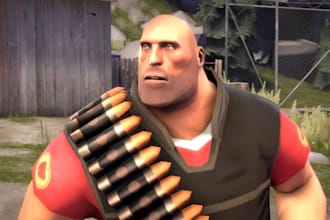 create and port your garrys mod, gmod 3d character model, gmod addon