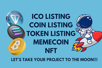 do token coin ico listing on coinmarketcap coingecko memecoin lisiting dex cex