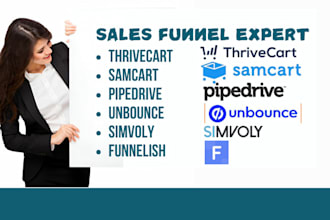 do or clone sales funnel funelish samcart pipedrive thrivecart unbounce simvoly