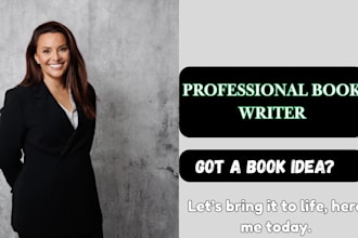 be your fiction ghostwriter , ebook editing, novel rewriting