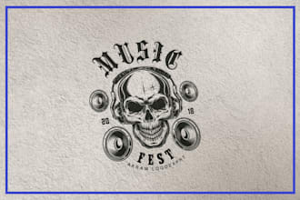 do the production, dj, music, film and studio logo design