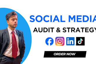 do detailed social media audit and develop content strategy