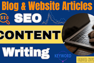 be your SEO website content writer blog article writer