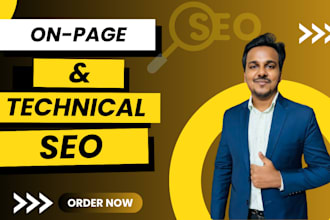 do on page and technical SEO for your website fast ranking