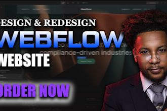 create, update and fix webflow website design