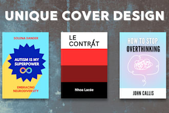 design minimalist book cover, kdp book cover, ebook cover