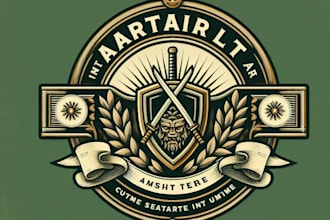 design modern excellent creative martial art logo