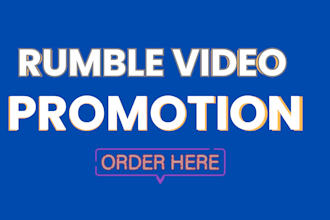 promote rumble videos or rumble channel to reach 50k audience