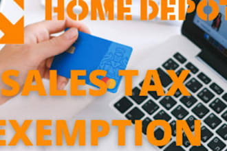 home depot sales tax exemption