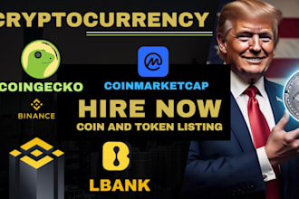 create token, do coin listing token listing on cex dex, coinmarketcap coingecko