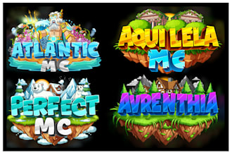make aminecraft server logo and server icon