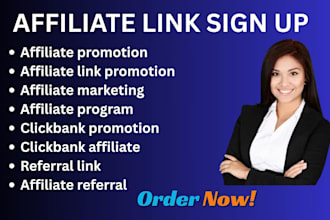 affiliate referral link promotion clickbank affiliate link promotion sign up