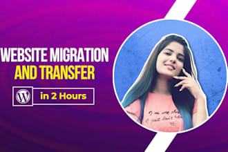 transfer, migrate your website to a new domain or hosting