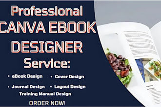 design canva ebook booklet training manual kdp journal planner book interior ppt