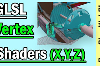 write a 2d or 3d shader in glsl hlsl godot or metal shading languagefor threejs